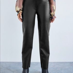 High waisted, Vegan Leather Pants